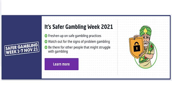 Itssafergamblingweek CasinoGuru 2021campaign